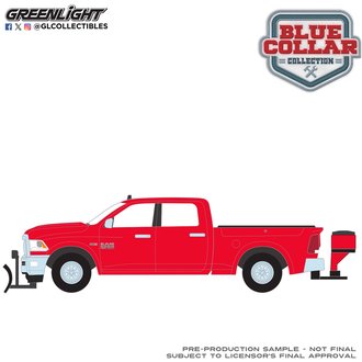 1:64 Blue Collar Series 15 - 2016 RAM 2500 w/Salt Spreader & Snow Plow (Agriculture Red)