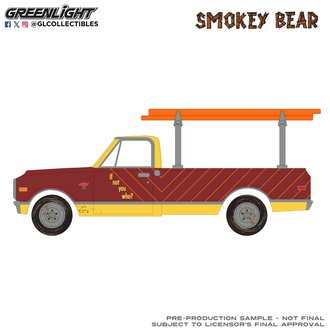 1:64 Smokey Bear Series 5 - 1968 Chevy C-10 w/Ladder Rack "Burned Timber Builds No Homes"