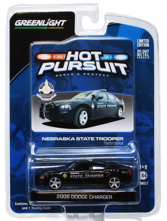 1:64 Hot Pursuit - 2008 Dodge Charger "Nebraska State Trooper"