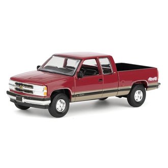 1:64 1998 Chevy Silverado 1500 Extended Cab Pickup Truck (Dark Toreador Red/Tan) 1:64 1998 Chevy Silverado 1500 Extended Cab Pickup Truck (Dark Toreador Red/Tan)