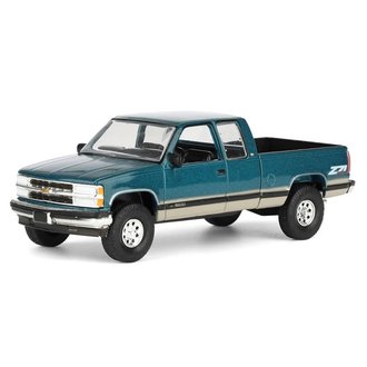 1:64 Lifted 1998 Chevy Silverado 1500 Extended Cab Pickup Truck (Emerald Green/Tan) 1:64 Lifted 1998 Chevy Silverado 1500 Extended Cab Pickup Truck (Emerald Green/Tan)