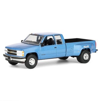 1:64 1998 Chevy Silverado 3500 Extended Cab Dually Pickup Truck (Light Stellar Blue) 1:64 1998 Chevy Silverado 3500 Extended Cab Dually Pickup Truck (Light Stellar Blue)