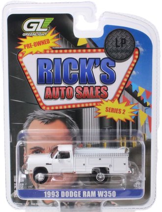 1:64 Rick's Auto Sales Series 2 - 1993 Dodge Ram W350 Service Truck (White)
