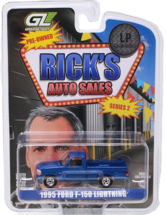 1:64 Rick's Auto Sales Series 2 - 1995 Ford F-150 Lightning (Blue)