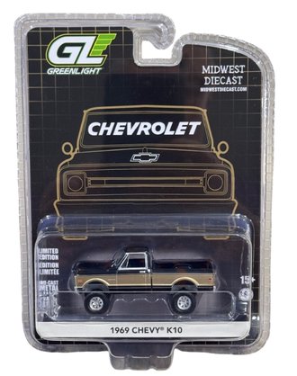 1:64 1969 Chevy K10 Pickup (Black/Gold) 1:64 1969 Chevy K10 Pickup (Black/Gold)