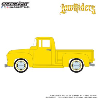 1:64 Lowriders Series 8 - 1954 Ford F-100 (Bright Yellow)