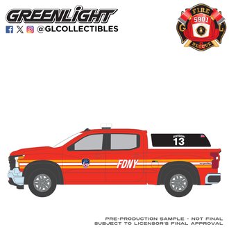1:64 Fire & Rescue Series 5 - 2023 Chevrolet Silverado Pickup "FDNY"