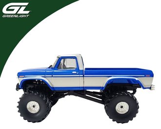 1:43 1979 Ford F-250 (Medium Blue Metallic w/Silver Stripe)