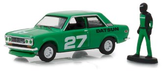 1:64 1970 Datsun 510 w/Race Car Driver
