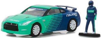 1:64 The Hobby Shop - 2015 Nissan GT-R "Falken Tires" w/Race Car Driver