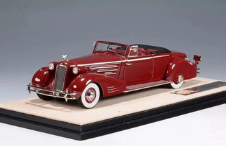 1:43 1934 Cadillac 452D V16 Victoria Convertible (Dark Red)