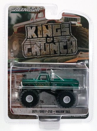 Chase 1:64 Walking Tall - 1979 Ford F-250 Monster Truck *** GREEN Body ***