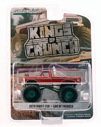 Chase 1:64 Kings of Crunch Series 3 - God of Thunder - 1979 Ford F-250 Monster Truck Chase 1:64 Kings of Crunch Series 3 - God of Thunder - 1979 Ford F-250 Monster Truck