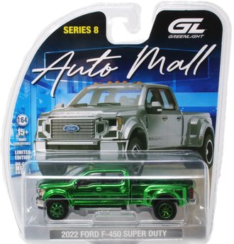Super Chase 1:64 2022 Ford F-450 Super Duty ***Green Chrome*** Super Chase 1:64 2022 Ford F-450 Super Duty ***Green Chrome***