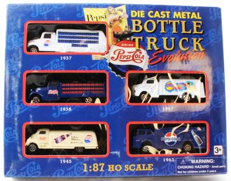 1:87 Pepsi Bottle Truck 5-Truck Set 1937, 1938, 1945, 1947, 1963 1:87 Pepsi Bottle Truck 5-Truck Set 1937, 1938, 1945, 1947, 1963
