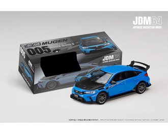 1:64 Honda Civic Type R (FL5) MUGEN Group B 2024 (Racing Blue Pearl)