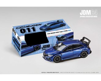 1:64 Mugen 2017 Honda Civic Type R (FK8) (Racing Blue Pearl) 1:64 Mugen 2017 Honda Civic Type R (FK8) (Racing Blue Pearl)