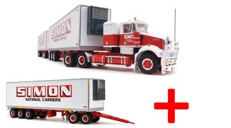 1:64 Kenworth SAR Prime Mover Sleeper Tractor w/Refrigerated Trailer Road Train "Simon National" 1:64 Kenworth SAR Prime Mover Sleeper Tractor w/Refrigerated Trailer Road Train "Simon National"