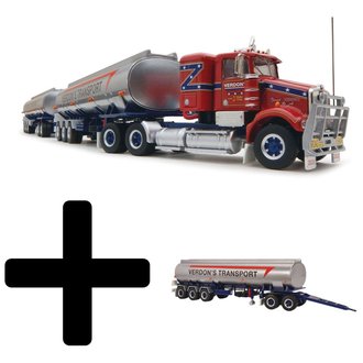 1:64 Kenworth SAR Tanker Road Train  "Verdon's Transport Livery"