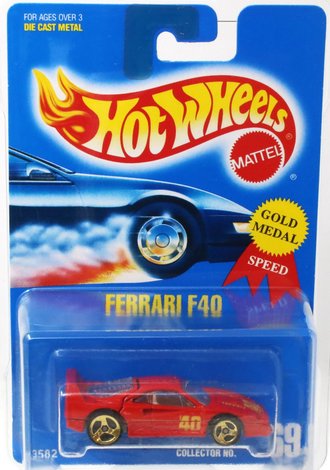 1:64 Ferrari F40 (Red) w/3-Spoke Wheels 1:64 Ferrari F40 (Red) w/3-Spoke Wheels