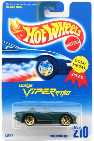 1:64 Dodge Viper RT/10 w/Gold Lace Wheels (Collector #210) (Green) 1:64 Dodge Viper RT/10 w/Gold Lace Wheels (Collector #210) (Green)