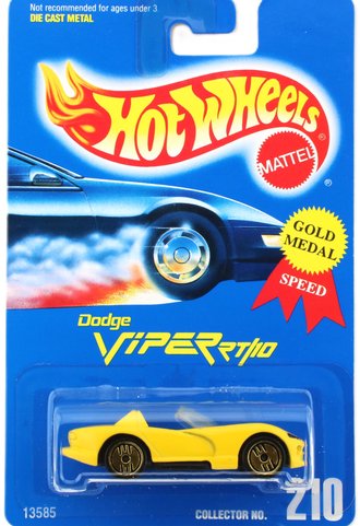 1:64 Dodge Viper RT/10 w/Ultra Hot Wheels (Collector #210) (Yellow) 1:64 Dodge Viper RT/10 w/Ultra Hot Wheels (Collector #210) (Yellow)
