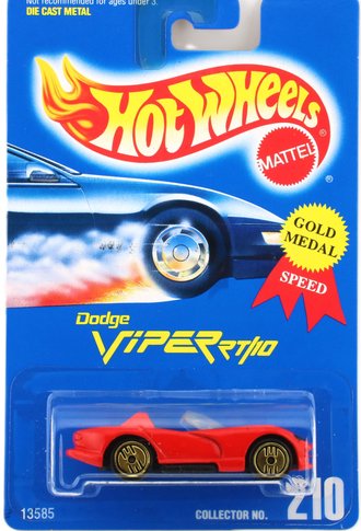 1:64 Dodge Viper RT/10 w/Ultra Hot Wheels (Collector #210) (Red) 1:64 Dodge Viper RT/10 w/Ultra Hot Wheels (Collector #210) (Red)
