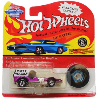 Hot Wheels - Vintage Collection Series II - Mutt Mobile (Purple/White) ***Creased***