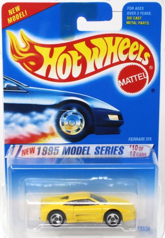 1:64 Ferrari 355 (Yellow) "1995 Model Series" w/3-Spoke Wheels 1:64 Ferrari 355 (Yellow) "1995 Model Series" w/3-Spoke Wheels