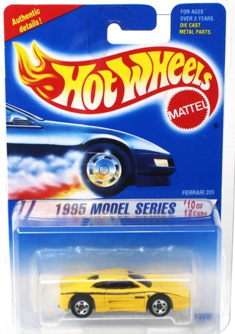 1:64 Ferrari 355 (Yellow w/Black Stripe) "1995 Model Series" 1:64 Ferrari 355 (Yellow w/Black Stripe) "1995 Model Series"