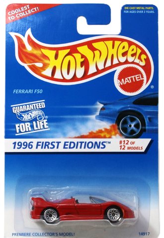 1:64 Ferrari F50 (Red) ***Blister Card Crease*** 1:64 Ferrari F50 (Red) ***Blister Card Crease***
