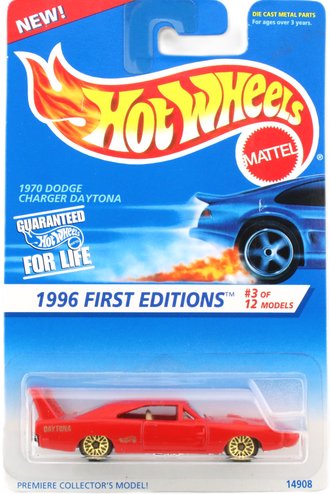 1:64 1970 Dodge Charger Daytona w/Gold Lace Wheels - 1996 First Editions #3 of 12 1:64 1970 Dodge Charger Daytona w/Gold Lace Wheels - 1996 First Editions #3 of 12