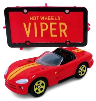 1:64 Park'N Plates - Dodge Viper (Red w/Yellow Stripes)