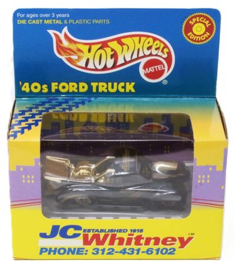 1:64 JC Whitney - 1940s Ford Pickup Truck (Black/Gold)