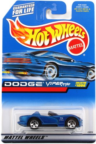 1:64 Dodge Viper RT/10 w/5-Spoke Wheels (Collector #1056) (Blue) 1:64 Dodge Viper RT/10 w/5-Spoke Wheels (Collector #1056) (Blue)