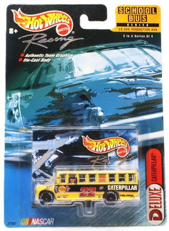 Hot Wheels Racing - School Bus Series - Caterpillar #22 ***Creased Corner***