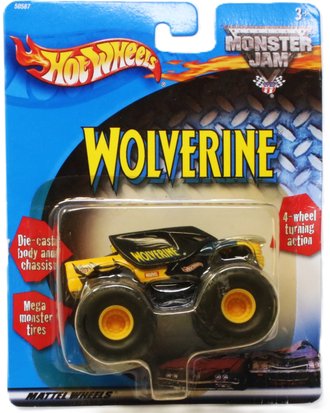 1:64 Monster Jam - Wolverine (Yellow/Black) *** Blister Card Crease(s) ***
