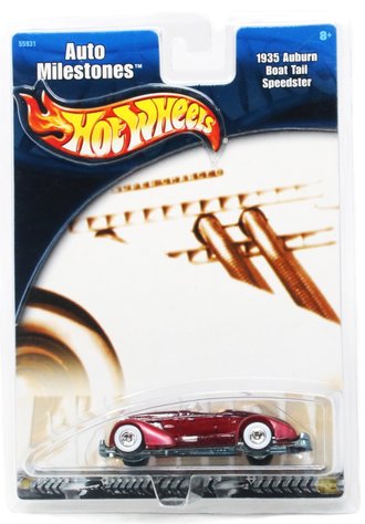 1:64 Hot Wheels Auto Milestones - 1935 Auburn Boat Tail Speedster (Dark Red)