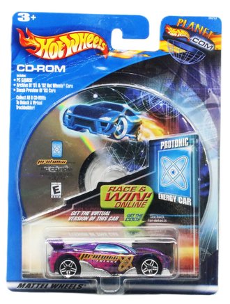 1:64 Hot Wheels Planet Hotwheels.com - Protonic Energy Car (Purple) ***Creased***