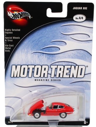1:64 100% Hot Wheels - Motor Trend Magazine Series - Jaguar XKE (Red)