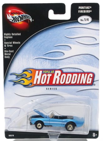 1:64 100% Hot Wheels - Popular Hot Rodding Series - Pontiac Firebird Convertible (Blue)