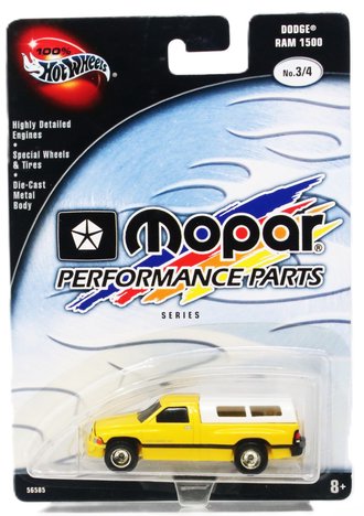 1:64 100% Hot Wheels - Mopar Performance Parts Series - Dodge Ram 1500 (Yellow)
