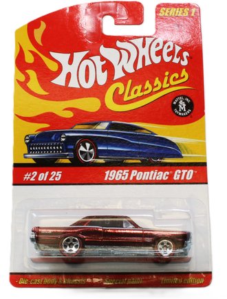 1:64 Hot Wheels Classics - 1965 Pontiac GTO (Burgundy)