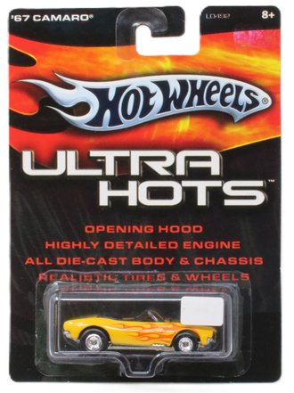 1:64 Ultra Hots - 1967 Camaro Convertible (Yellow w/Flame)