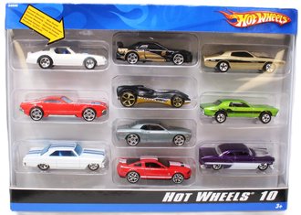 Hot Wheels 10-Pack w/Exclusive Hot Bird (White) (Set of 10)