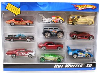 Hot Wheels 10-Pack w/Exclusive Plymouth Hemi Cuda (Orange) (Set of 10)