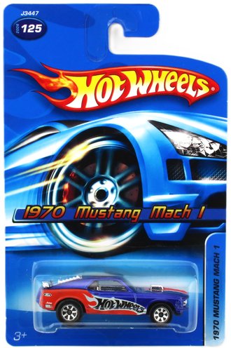 1:64 1970 Mustang Mach I (Blue w/Red Stripes) - One Car Variation 1:64 1970 Mustang Mach I (Blue w/Red Stripes) - One Car Variation