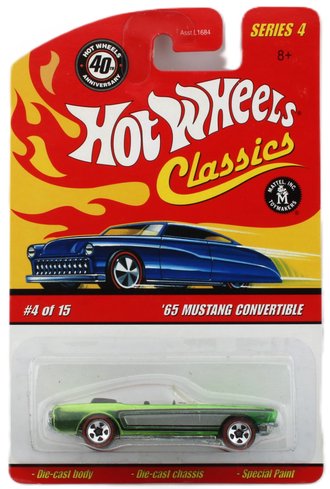 1:64 Hot Wheels Classics - 1965 Mustang Convertible (Green)