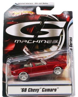 1:43 Hot Wheels - G Machines - '68 Chevy Camaro Convertible (Red)