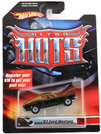 1:64 Ultra Hots - 1967 Ford Mustang (Gold/Black)
